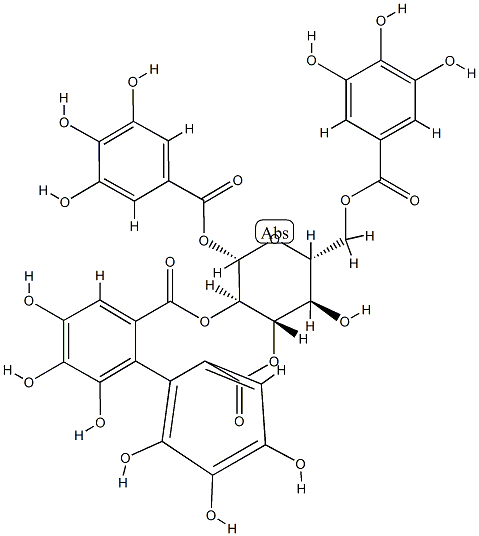 1-O,6-O-Digalloyl-2-O,3-O-[(2,2',3,3',4,4'-hexahydroxy[1,1'-biphenyl]-6,6'-diyl)dicarbonyl]-β-D-glucopyranose