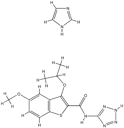 3-ISOPROPOXY-5-METHOXY-N-(1H-TETRAZOL-5-YL)BENZO[B]THIOPHENE-2-CARBOXAMIDE--1H-IMIDAZOLE (1:1)
