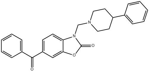 2(3H)-Benzoxazolone, 6-benzoyl-3-((4-phenyl-1-piperidinyl)methyl)-