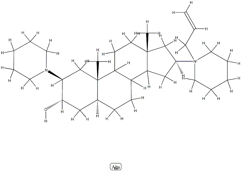 (2S,3S,5S,10S,13R,16S)-10,13-dimethyl-2-(1-piperidyl)-16-(1-prop-2-eny l-3,4,5,6-tetrahydro-2H-pyridin-1-yl)-2,3,4,5,6,7,8,9,11,12,14,15,16,1 7-tetradecahydro-1H-cyclopenta[a]phenanthren-3-ol bromide