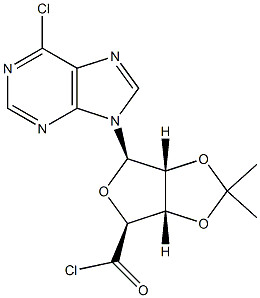 1-(6-氯-9H-嘌呤-9-基)-1-脱氧-2,3-O-异亚丙基-BETA-D-呋喃核糖酰氯