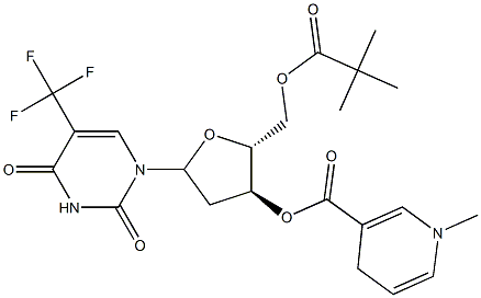 3'-(N-methyl-1,4-nicotinoyl)-5'-pivaloyltrifluorothymidine