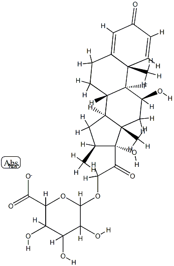 9-氟-11BETA,17-二羟基-16BETA-甲基-3,20-二氧代孕甾烷-1,4-二烯-21-基葡糖苷酸钠盐