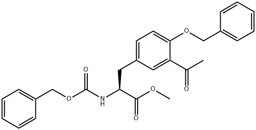 3-乙酰基-N-[苄氧羰基]-O-(苄基)-L-酪氨酸甲酯