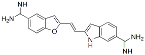 2-(2-(6-amindinoindole-2-yl)vinyl)-1-benzofuran-5-carboxamidine