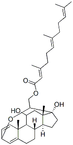 3,20-Epoxy-11,17-dihydroxy-21-[(3,7,11-trimethyl-1-oxo-2,6,10-dodecatrienyl)oxy]pregna-1,4-diene