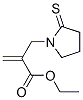 1-Pyrrolidinepropanoic  acid,  -alpha--methylene-2-thioxo-,  ethyl  ester