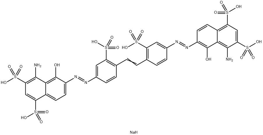 (6E,6'E)-6,6'-{(E)-1,2-乙烯二基二[(3-磺基-4,1-亚苯基)(1E)-2-肼基-1-亚基]}二(4-氨基-5-氧代-5,6-二氢-1,3-萘二磺酸)