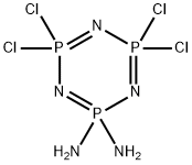 4,4,6,6-tetrachloro-1,3,5-triaza-2$l^{5},4$l^{5},6$l^{5}-triphosphacyc lohexa-1,3,5-triene-2,2-diamine