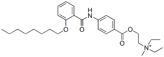 N,N-Diethyl-N-methyl-2-[[4-[[2-(octyloxy)benzoyl]amino]benzoyl]oxy]ethanaminium