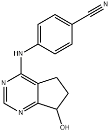 4-(7-羟基-6,7-二氢-5H-环戊烷并[D]嘧啶-4-基氨基)苯甲腈