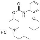 Carbamic acid, (2-butoxyphenyl)-, 1-butyl-4-piperidinyl ester, monohyd rochloride