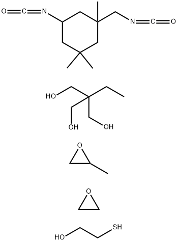 1,3-Propanediol, 2-ethyl-2-(hydroxymethyl)-, polymer with 5-isocyanato-1-(isocyanatomethyl) -1,3,3-trimethylcyclohexane, 2-mercaptoethanol, methyloxirane and oxirane