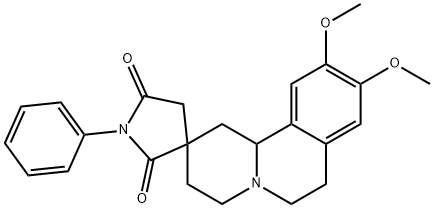 1,3,4,6,7,11b-hexahydro-9,10-dimethoxy-2H-benzo(a)quinolizine-2-spiro-3'-(1'-phenyl)succinimide