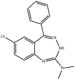 3H-1,3,4-Benzotriazepin-2-amine, 7-chloro-N,N-dimethyl-5-phenyl-