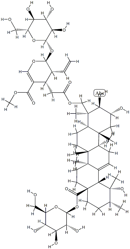 24-[[[(2S,3R,4S)-3-Ethenyl-2-(β-D-glucopyranosyloxy)-3,4-dihydro-5-(methoxycarbonyl)-2H-pyran-4-yl]acetyl]oxy]-2α,3β,19-trihydroxyurs-12-en-28-oic acid β-D-glucopyranosyl ester