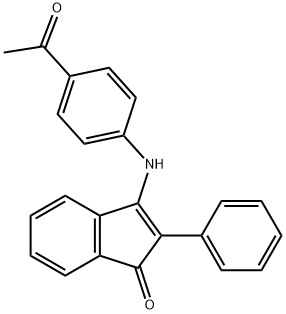 3-(4-acetylanilino)-2-phenyl-1H-inden-1-one