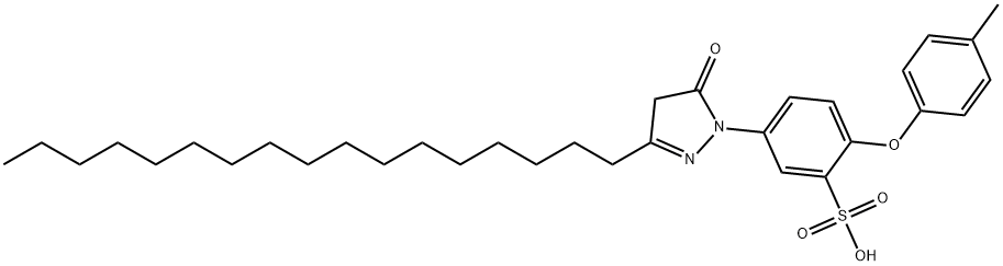 3-Heptadecyl-4-methyl-1-(3-sulfo-4-phenoxyphenyl)-2-pyrazolin-5-one