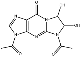 9H-Imidazo[1,2-a]purin-9-one,  3,5-diacetyl-3,5,6,7-tetrahydro-6,7-dihydroxy-