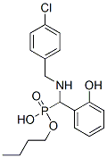 α-[N-(p-Chlorobenzyl)amino]-o-hydroxybenzylphosphonic acid hydrogen butyl ester