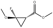 Cyclopropanecarboxylic acid, 2-fluoro-2-methoxy-, methyl ester, trans- (9CI)