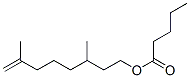 (-)-Pentanoic acid 3,7-dimethyl-7-octenyl ester