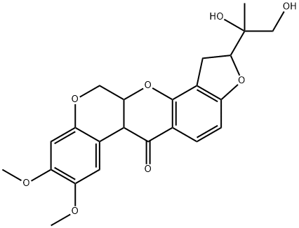 1,2,12,12a-Tetrahydro-2-(1,2-dihydroxy-1-methylethyl)-8,9-dimethoxy[1]benzopyrano[3,4-b]furo[2,3-h][1]benzopyran-6(6aH)-one