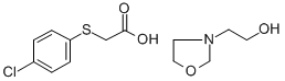 ((4-Chlorophenyl)thio)acetic acid 3-oxazolidineethanol (1:1)