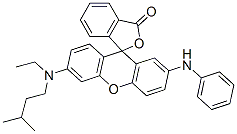 2'-Anilino-6'-(N-ethyl-N-isopentylamino)spiro[phthalide-3,9'-[9H]xanthene]