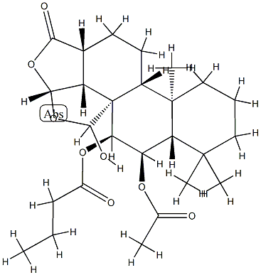 (3R,3aα,5aα,9aβ,11aα)-3β,3bβ-(Epoxymethano)-4α,5α,12-trihydroxy-3a,3b,4,5,5a,6,7,8,9,9a,9bα,10,11,11a-tetradecahydro-6,6,9a-trimethylphenanthro[1,2-c]furan-1(3H)-one 4-butyrate 5-acetate