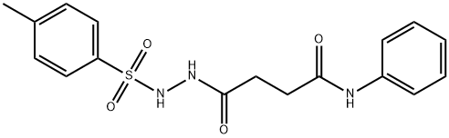 4-{2-[(4-methylphenyl)sulfonyl]hydrazino}-4-oxo-N-phenylbutanamide