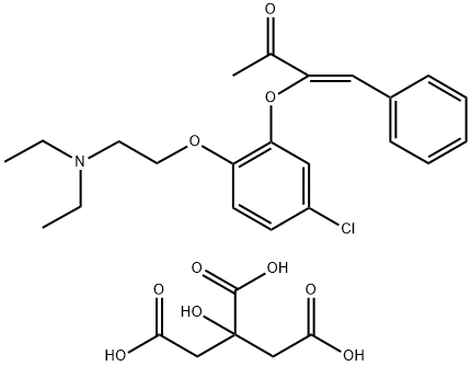 3-BUTEN-2-ONE, 3-(5-CHLORO-2-(2-(DIETHYLAMINO)ETHOXY)PHENOXY)-4-PHENYL -, CITRATE