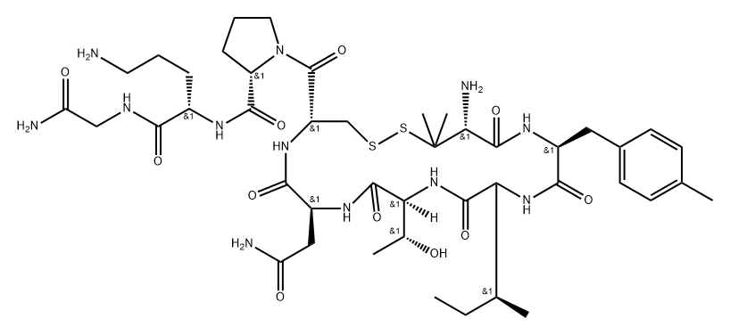 oxytocin, Pen(1)-(4-MePhe)(2)-Thr(4)-Orn(8)-