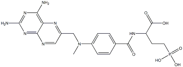 2-[[4-[(2,4-diaminopteridin-6-yl)methyl-methyl-amino]benzoyl]amino]-4- phosphono-butanoic acid