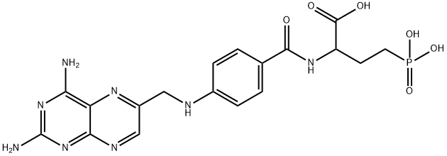 2-[[4-[(2,4-diaminopteridin-6-yl)methylamino]benzoyl]amino]-4-phosphon o-butanoic acid
