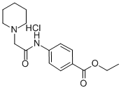 p-(2-Piperidinoacetamido)benzoic acid ethyl ester hydrochloride