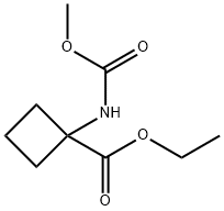 Cyclobutanecarboxylic acid, 1-[(methoxycarbonyl)amino]-, ethyl ester (9CI)