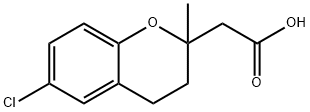 6-Chloro-2-methyl-3,4-dihydro-2H-1-benzopyran-2-acetic acid