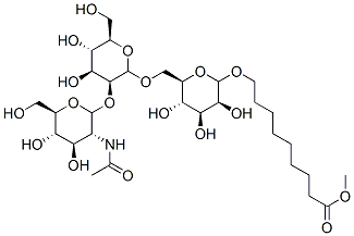 8-methoxycarbonyloctyl 6-O-(2-O-(2-acetamido-2-deoxyglucopyranosyl)mannopyranosyl)mannopyranoside