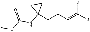 Carbamic  acid,  [1-(3-butenyl-4,4-d2)cyclopropyl]-,  methyl  ester  (9CI)