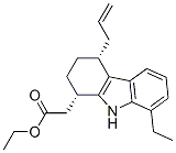 1H-Carbazole-1-acetic acid, 1,8-diethyl-2,3,4,9-tetrahydro-4-(2-propen yl)-, cis-