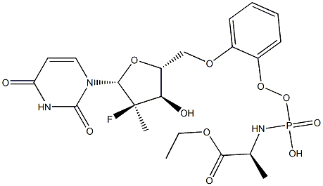 (S)-ethyl 2-(((S)-(((2R,3R,4R,5R)-5-(2,4-dioxo-3,4-dihydropyrimidin-1(2H)-yl)-4-fluoro-3-hydroxy-4-methyltetrahydrofuran-2-yl)methoxy)(phenoxy)phosphoryl)amino)propanoate