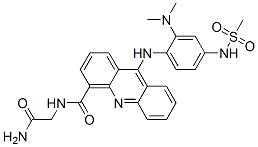 4-Acridinecarboxamide, N-(2-amino-2-oxoethyl)-9-((2-(dimethylamino)-4- ((methylsulfonyl)amino)phenyl)amino)-