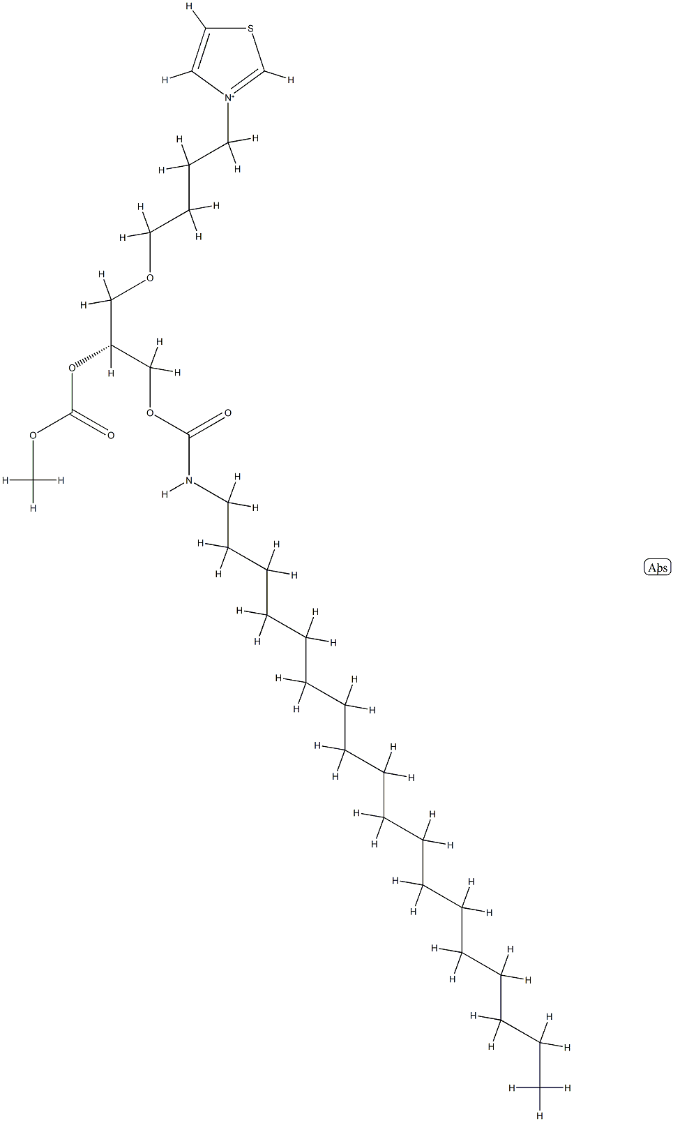 3-4(R)-2-(Methoxycarbonyl)oxy-3-(octadecylcarbamoyl)oxypropoxybutyl th iazolium iodide