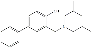 4-Biphenylol, 3-((3,5-dimethylpiperidino)methyl)-4-hydroxybiphenyl