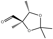 1,3-Dioxolane-4-carboxaldehyde, 2,2,4,5-tetramethyl-, (4R-trans)- (9CI)