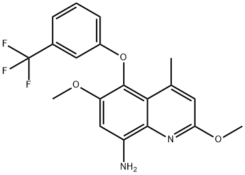 2,6-DIMETHOXY-4-METHYL-5-[3-(TRIFLUOROMETHYL)-PHENOXY]-8-QUINOLINAMINE