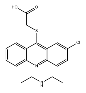 ACETIC ACID, ((2-CHLORO-9-ACRIDINYL)THIO)-, compd. with N-ETHYLETHANAM INE (1:1)