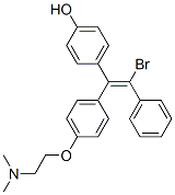 (1-(4-dimethylaminoethoxy)phenyl)-1-(4-hydroxyphenyl)-2-bromo-2-phenylethylene