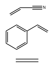 2-Propenenitrile polymer with ethene and ethenylbenzene, graft
